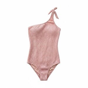 NWT Legoe Heritage Shirred Maternity One-Piece Swimsuit Blush Pink Size 1